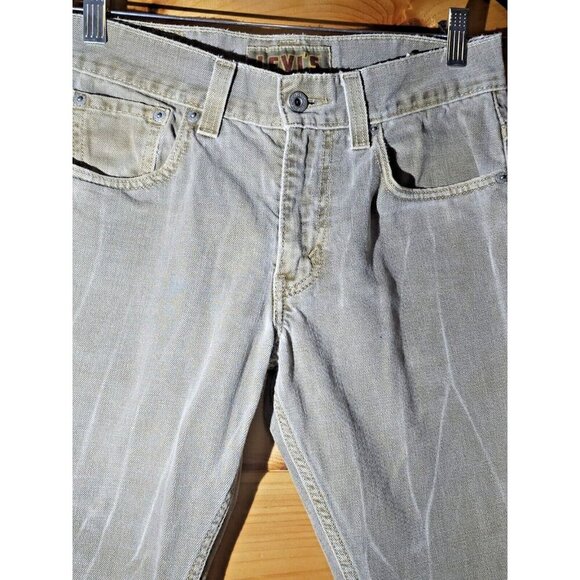 Levi's The Original Jeans Skinny 511 30x30 Gray Medium Wash Straight Leg Flaw - Picture 8 of 16